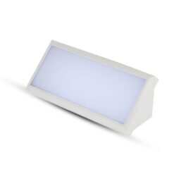 LED αδιάβροχη απλίκα 12W γωνία IP65 3000K θερμό λευκό με λευκό σώμα V-TAC – 6813