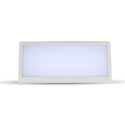 LED αδιάβροχη απλίκα 12W γωνία IP65 3000K θερμό λευκό με λευκό σώμα V-TAC – 6813