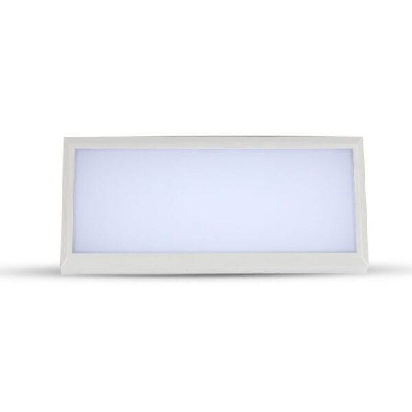 LED αδιάβροχη απλίκα 12W γωνία IP65 3000K θερμό λευκό με λευκό σώμα V-TAC – 6813