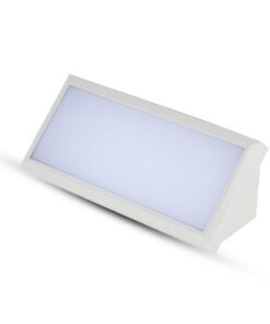 LED αδιάβροχη απλίκα 12W γωνία IP65 4000K φυσικό λευκό με λευκό σώμα V-TAC – 6814