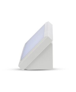 LED αδιάβροχη απλίκα 12W γωνία IP65 6400K ψυχρό λευκό με λευκό σώμα V-TAC – 6815
