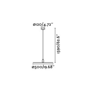 Faro Barcelona PLAT Κρεμαστό Φωτιστικό Λευκού Χρώματος- 68146