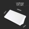 LED αδιάβροχη απλίκα 20W γωνία IP65 4000K φυσικό λευκό με λευκό σώμα V-TAC – 6817