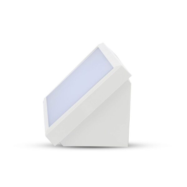 LED αδιάβροχη απλίκα 20W γωνία IP65 4000K φυσικό λευκό με λευκό σώμα V-TAC – 6817