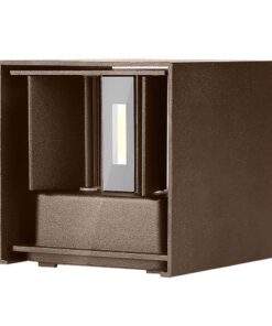 LED Φωτιστικό Τοίχου 11W Up-Down V-TAC Καφέ Αδιάβροχο IP65 Θερμό 3000K – 6820