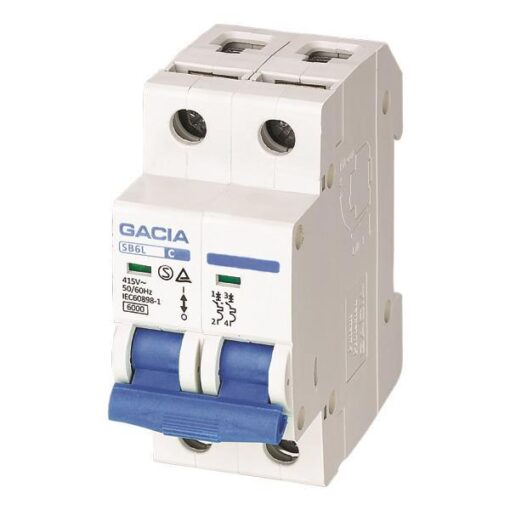 ΑΥΤΟΜΑΤΑΚΙ ΔΙΠΟΛΙΚΟ 63A 2P 6ΚΑ GACIA EUROLAMP – 500-43018
