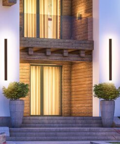 Επιτοίχιο Φωτιστικό Τοίχου 17W LED V-TAC Corten Γραμμικό IP65 Θερμό Λευκό 3000K – 6828