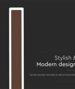 Επιτοίχιο Φωτιστικό Τοίχου 17W LED V-TAC Corten Γραμμικό IP65 Θερμό Λευκό 3000K – 6828