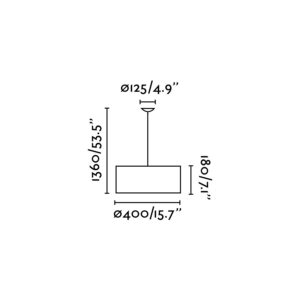 Faro Barcelona SEVEN Κρεμαστό Φωτιστικό, Λευκού Χρώματος – 68283