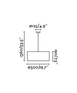 Faro Barcelona SEVEN Κρεμαστό Φωτιστικό Λευκού Χρώματος – 68284
