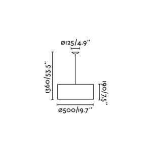 Faro Barcelona SEVEN Κρεμαστό Φωτιστικό Λευκού Χρώματος – 68284