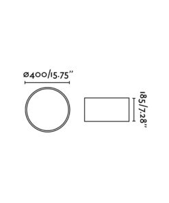 Faro Barcelona SEVEN Φωτιστικό Οροφής Λευκού Χρώματος – 68298