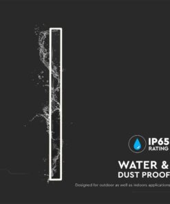 Επιτοίχιο Φωτιστικό Τοίχου 17W LED V-TAC Μαύρο Γραμμικό IP65 Φυσικό Λευκό 4000K – 6831