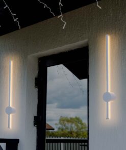 Επιτοίχιο Φωτιστικό Τοίχου 12W LED V-TAC Λευκό Γραμμικό IP65 Θερμό Λευκό 3000K – 6832