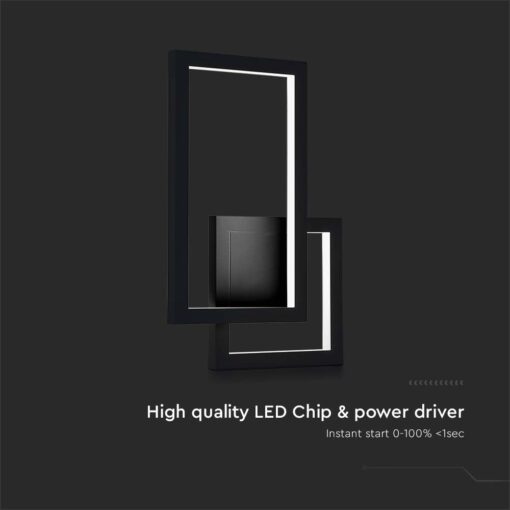 LED Φωτιστικό 20W 3000K Θερμό Λευκό Μαύρο IP20 V-TAC 6842