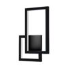 LED απλίκα 20W IP65 3000K θερμό λευκό με μαύρο σώμα V-TAC – 6842