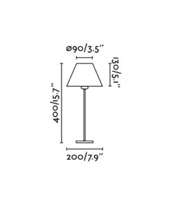 Faro Barcelona Φωτιστικό Πορτατίφ Nidia Μπεζ 1XE27 – 68423