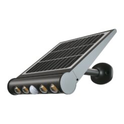 LED Ηλιακό Φωτιστικό 8W V-TAC με Αισθητήρα Αδιάβροχο IP65 Μαύρο Πλαστικό Θερμό 3000K – 6844