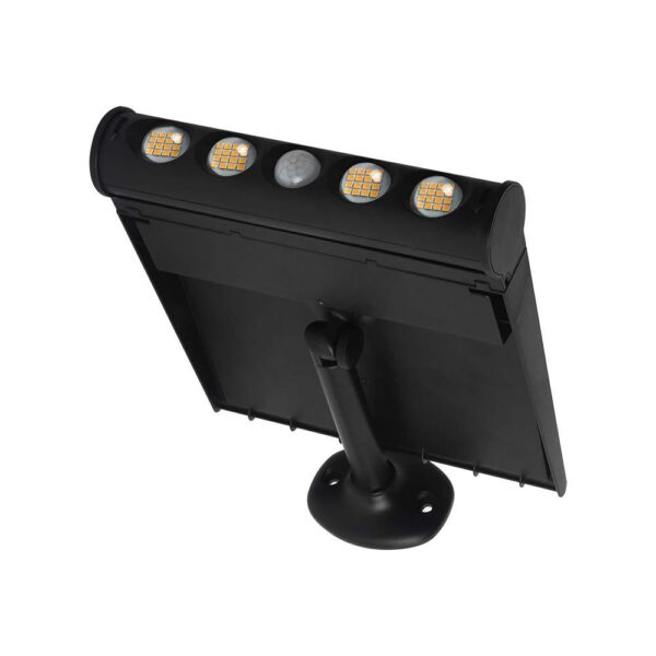 LED Ηλιακό Φωτιστικό 8W V-TAC με Αισθητήρα Αδιάβροχο IP65 Μαύρο Πλαστικό Θερμό 3000K – 6844
