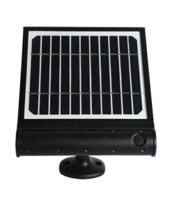 LED Ηλιακό Φωτιστικό 8W V-TAC με Αισθητήρα Αδιάβροχο IP65 Μαύρο Πλαστικό Θερμό 3000K – 6844