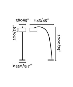 Faro Barcelona Φωτιστικό Δαπέδου Papua Λευκό 1 X E27  – 68462