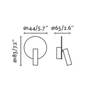 Faro Barcelona DUAS Φωτιστικό Τοίχου με USB, COB και Αναγνώστη LED σε Λευκό Χρώμα 3W 2700K  – 68467