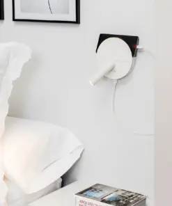 Faro Barcelona DUAS Φωτιστικό Τοίχου με USB, COB και Αναγνώστη LED σε Λευκό Χρώμα 3W 2700K – 68467