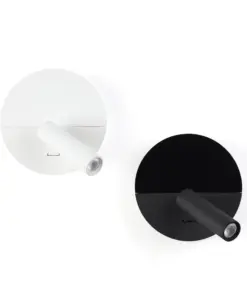 Faro Barcelona DUAS Φωτιστικό Τοίχου με USB, COB και Αναγνώστη LED σε Λευκό Χρώμα 3W 2700K – 68467