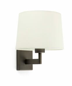 Faro Barcelona Artis Φωτιστικό Τοίχου Χάλκινο με Μπεζ Καπέλο – 68490-02