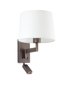 Faro Barcelona ARTIS Επιτοίχιο Φωτιστικό Λευκού Χρώματος Με LED Αναγνώστη 1W 3000K – 68492-01