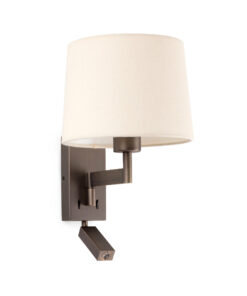 Faro Barcelona ARTIS Επιτοίχιο Φωτιστικό Μπεζ Χρώματος Με LED Αναγνώστη Bronze χρώματος 1W 3000K – 68492-02