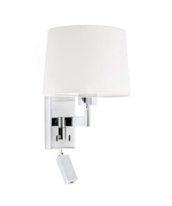 Faro Barcelona ARTIS CHROME Επιτοίχιο Φωτιστικό Με LED Αναγνώστη Λευκού 15W 3000K Χρώματος – 68493-01