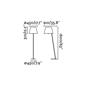 Faro Barcelona MOMA Επιδαπέδιο Φωτιστικό Μαύρου Χρώματος 1XE27 60W- 68503