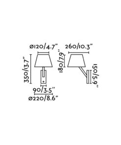 Faro Barcelona MOMA-1 Επιτοίχιο Φωτιστικό Λευκού Χρώματος 1XE27 60W- 68504