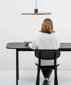 Faro Barcelona COSTAS 600 Κρεμαστό Φωτιστικό E27 σε Μαύρο/Ραττάν 15W – 68590-69