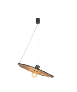 Faro Barcelona COSTAS 600 Κρεμαστό Φωτιστικό E27 σε Μαύρο/Ραττάν 15W – 68590-69