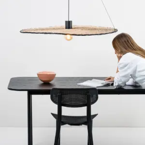 Faro Barcelona COSTAS 1000 Κρεμαστό Φωτιστικό E27 σε Μαύρο/Ραττάν – 68590-70