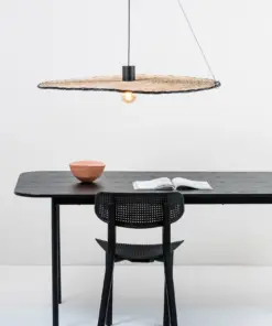 Faro Barcelona COSTAS 1000 Κρεμαστό Φωτιστικό E27 σε Μαύρο/Ραττάν – 68590-70