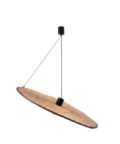 Faro Barcelona COSTAS 1000 Κρεμαστό Φωτιστικό E27 σε Μαύρο/Ραττάν – 68590-70