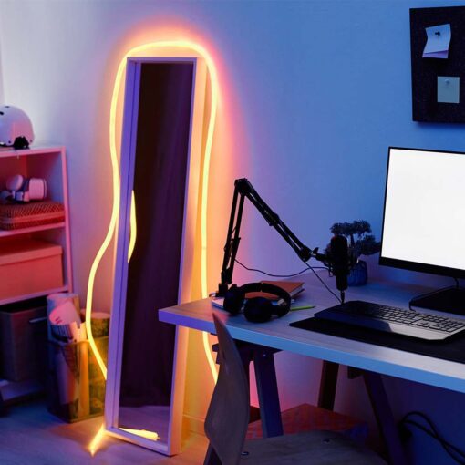 LED Neon Flex 12W V-TAC 24V 360° Θερμό Λευκό 3000K 10 Μέτρα – 6868