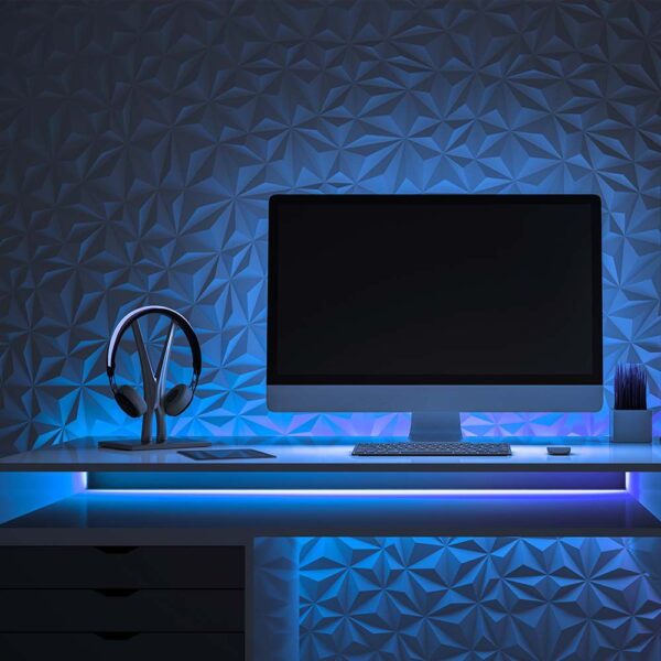 LED Neon Flex 12W V-TAC 24V 360° Μπλε 10 Μέτρα – 6872