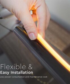 LED Neon Flex 12W V-TAC 24V 360° Amber 10 Μέτρα – 6873