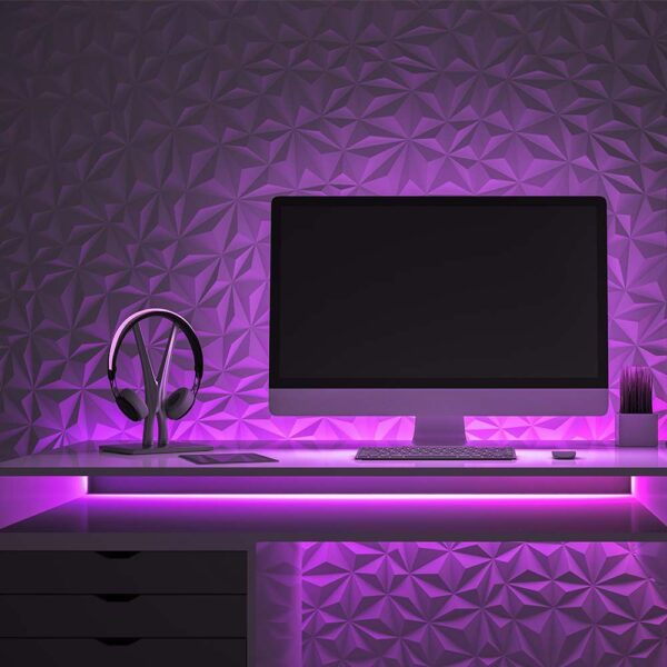 LED Neon Flex 12W V-TAC 24V 360° Ροζ 10 Μέτρα – 6874