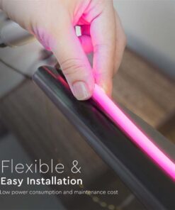 LED Neon Flex 12W V-TAC 24V 360° Ροζ 10 Μέτρα – 6874