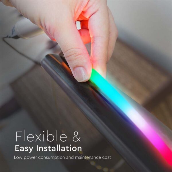 LED Neon Flex 10W V-TAC 24V 360° RGB Πολύχρωμη 10 Μέτρα – 6875