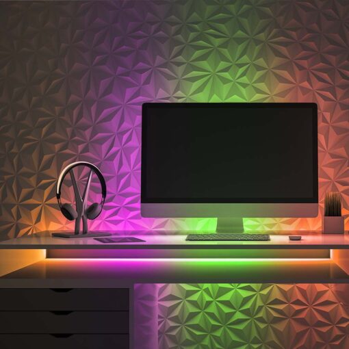 Wi-Fi Σετ LED Neon Flex 24W V-TAC 24V 360° MAGIC RGB Πολύχρωμη 5 Μέτρα – 6876
