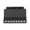 LED WiFi μαγνητικό φωτιστικό ράγας 10W SMD CCT μαύρο σώμα 48V κινητό V-TAC – 6886
