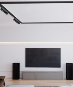 LED WiFi μαγνητικό φωτιστικό ράγας 18W SMD CCT μαύρο σώμα 48V κινητό V-TAC – 6887