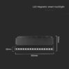 LED WiFi μαγνητικό φωτιστικό ράγας 18W SMD CCT μαύρο σώμα 48V κινητό V-TAC – 6887
