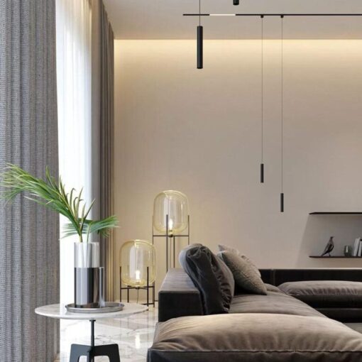 LED WiFi μαγνητικό φωτιστικό ράγας κρεμαστό 8W SMD CCT μαύρο σώμα 48V V-TAC – 6889